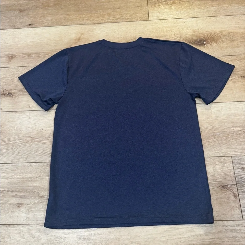 NFL Team Apparel navy blue Chargers lightning logo short sleeved T shirt, XL.